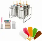 Ice Lolly ,Stainless Steel Popsicle ,Ice Cream Mould with Stick Holder Base,Loll