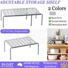 Adjustable Cupboard Storage Shelf Organiser Holder Pantry Stand Rack Kitchen AU