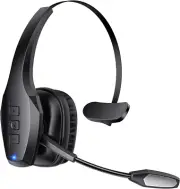 Trucker Wireless Bluetooth Headset with Mic. Dual Noise Cancelling & Mute Button