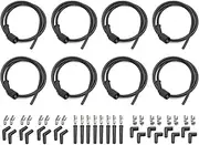 551083 Universal Spark Plug Wire Set of 8 - Remote Coil Spiral Core Straight 90°135°Boots and Terminals Replacement for LS1 LS2 LS3 LQ9 5.3 5.7 6.0 6.2 Engines