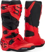FOX Comp 2023 Youth Motocross Boots, black-red, Size 41 38 40 Black Red