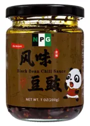 NPG Sichuan Black Bean Chili Sauce 7 Oz, Ready to Eat and Use as Topping, Sauce