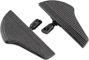 Motorcycle Floorboards Front Foot Pegs Compatible With Softail Fat Boy Sport Glide FLSB Street Fat Bob FXBB Low Rider 18-23(Rear Black)
