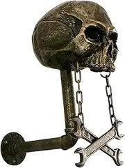 Skull Helmets Display | Wall Mounted Motorcycle Helmets Hanger | Wall Mounted Hanger Stand Holder, Skull Head Design, for Helmets