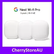 Google Nest Wifi Pro Home Mesh Wi-Fi 6E Router - 3 Pack (GA03690-AU)