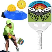 Mwqpgyh Beginner Pickle Ball Set | Shock-Absorbing Non-Slip Pickle Ball Set - Cute Pickle Ball Rackets, Funny Pickle Ball Paddles for Forehand Hit, Backhand Hit
