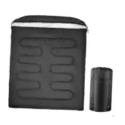 Double Sleeping Bag for Adults Men Women, XL Queen Size Two Person Sleeping