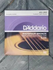 D'Addario EJ26 Custom Light Gauge Acoustic Guitar Strings