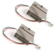 2Pcs DC 12V Door Drawer Tongue Down Electric Lock Assembly Solenoid Slim