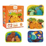 Level Up Puzzles: Level 2 Mom & Baby 4-in-1 Set