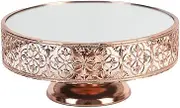 A,Bafnsiji Cupcake Dessert Display Stand, Cake Stand Display Holder, Mirror Stands for Cakes, Decorative Cupcake Stand, Metal Cake Stands with Mirror Top Plate