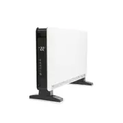 Convection Heater with Timer - White and Black