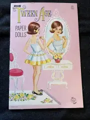 Original Vintage 50's TWEEN AGE Paper Dolls UNCUT Saalfield Publishing CO 1324