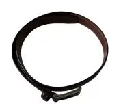 Mens Geoffrey Beene Burgundy Leather Belt Size 36 Gunmetal Buckle 1.25 width New
