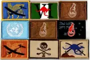 9 different Australian Army Unit Patches .............Lot 105