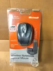 MICROSOFT WIRELESS NOTEBOOK OPTICAL MOUSE Model #1023 1024