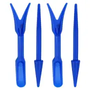 4pcs Mini Garden Hand Succulent Transplanting Tools Digging Planting Tools, Blue