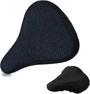Hayaww Bicycle Saddle Cover, Breathable Padded Seat Cover, Cycle Saddle Covers with Waterproof Saddle Protection, Seat Cover for Bicycle Accessories, Comfortable Saddle Pad, for Men and Women (A)