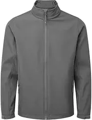 [Premier] Mens Recycled Wind Resistant Soft Shell Jacket (UK Size: L) (Dark Grey)