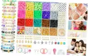 Dowsabel Clay Beads Bracelet Making Kit for Beginner, 5000 Pcs Preppy 5000pcs