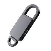 128GB Mini Digital Voice Audio Recorder Hidden Spy Keychain MP3 WAV Device