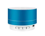 Metal Lights Bluetooth Speaker Mobile Phone Subwoofer Mini Steel Cannon - BLUE