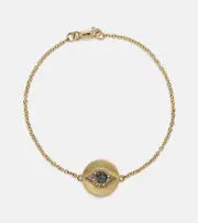 [Ileana Makri] Ileana Makri Eye 18kt gold bracelet with diamonds, tsavorites, and sapphires One Size gold