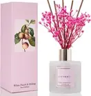 Reed Diffuser Sets - 6.7 Oz. White Peach& Oolong Scented Diffuser with 8 Sticks