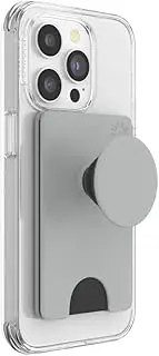 POPSOCKETS Pop Wallet+ Grip Card Holder for Phone & Tablet (Genuine) - Tech Grey