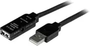 StarTech.com 20m USB 2.0 Active Extension Cable - M/F - 65.6 ft, Black