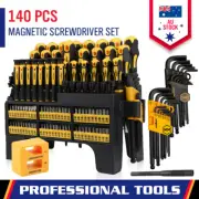 140-Pieces Magnetic Screwdriver Set Hex Key Magnetizer Demagnetizer SAE & Metric