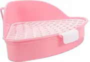 DRESSOOS Rabbit Toilet Trainer Small Animal Cage Toilet Box Sturdy Plastic Material