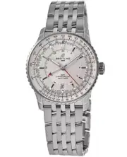 New Breitling Navitimer Automatic 41 GMT Silver Dial Men's Watch A32310211G1A1