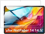 Kepuch 2 Pack Tempered Glass Screen Protector Transparent Compatible for TCL NxtPaper 14 14.3"