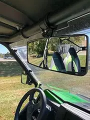 Universal UTV 1 1/2"-2" Roll Bar Mount REARVIEW MIRROR Fits Kawasaki Polaris ROUND ROLL BAR Honda Yamaha Kubota John Deer - 98310