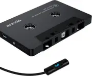 arsvita Bluetooth 5.0 Cassette to Aux Adapter for Car, Tape Audio Black02