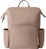 Leather Diaper Backpack - Travel Baby Bag | Water-resistant Travel Toddler Diaper Backpack Fashion PU Leather Mommy Daypack for Unisex