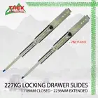 227kg Locking Drawer Slides / Runners 1118mm - 2236mm 4wd Trailer Fridge Draw