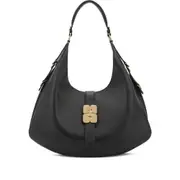 [Ganni] Ganni Detailed-hardware Shoulder Bag ONE SIZE BLACK
