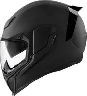 Icon Airflite Rubatone, full face helmet , color: Matt Black , size: S