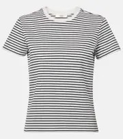 [Frame] Frame Striped cotton T-shirt AU 16 black