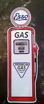 ESSO "PETROL BOWSER" Sticker / Decal RETRO 50's 60's PETROL SERVICE