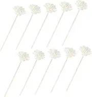 10Pcs Flower Diffuser Sticks Decorative Aromatherapy Replacement for Essential Oil Diffusers Pe Material Enhances Home Decor with