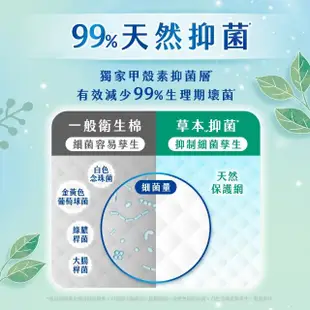 【Kotex 靠得住】草本抑菌淨化加強版衛生棉 日用 23cm 12片x2包 / 夜用 28cm 11片x2包(草本抑菌EX)