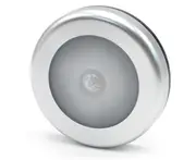 6 LED Night Light Motion Sensor Lamp Magnetic Wireless Detector Wall Lamps Auto On/Off Closet Hallway Wardrobe Cabinet Lights - Silver Shell White