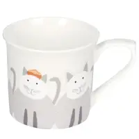 在飛比找momo購物網優惠-【KitchenCraft】骨瓷馬克杯 微笑貓250ml(水