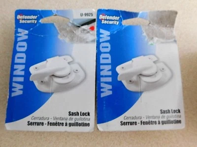 Prime-Line Products U 9925 Window Sash Lock White Finished Steel (2)