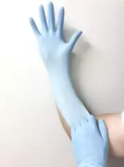 Infi-Touch, Blue Multi Purpose, Medium Duty Disposable Nitrile Gloves, 9.5"