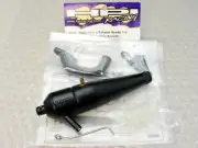 Vintage HPI A970 Nitro RS4 Super RTR Racers Tuned Pipe & Exhaust Header Set NEW!