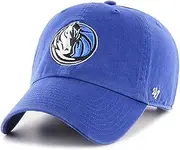 47 Brand NBA Unisex Basketball Team Color Home Primary Logo Clean Up Adjustable Cap Dad Hat Adult One Size Fits All